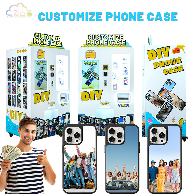 Customizable Steel Vending Machine for on-Demand Phone Case Printing