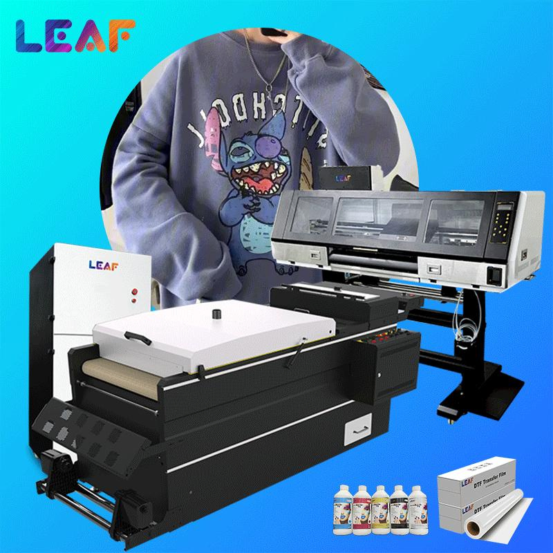LEAF Large Format DTF Printer 4 head i3200 60cm DTF Powder Machine for Custom Apparel Printing