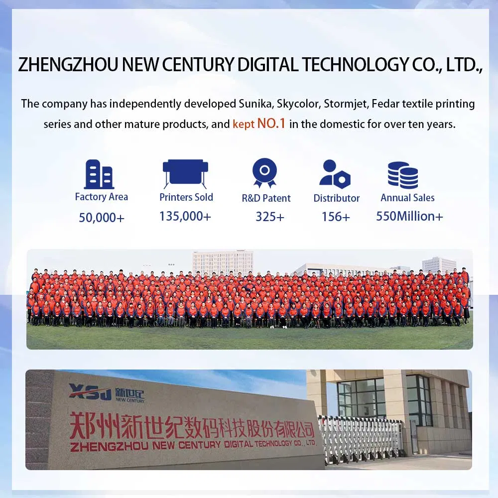 Sunika High Quality Transparent Pet Film Transfer 60 Cm Fabric White Ink Dtf Printer T-Shirt Printing Machine with Dual I3200 Printheads