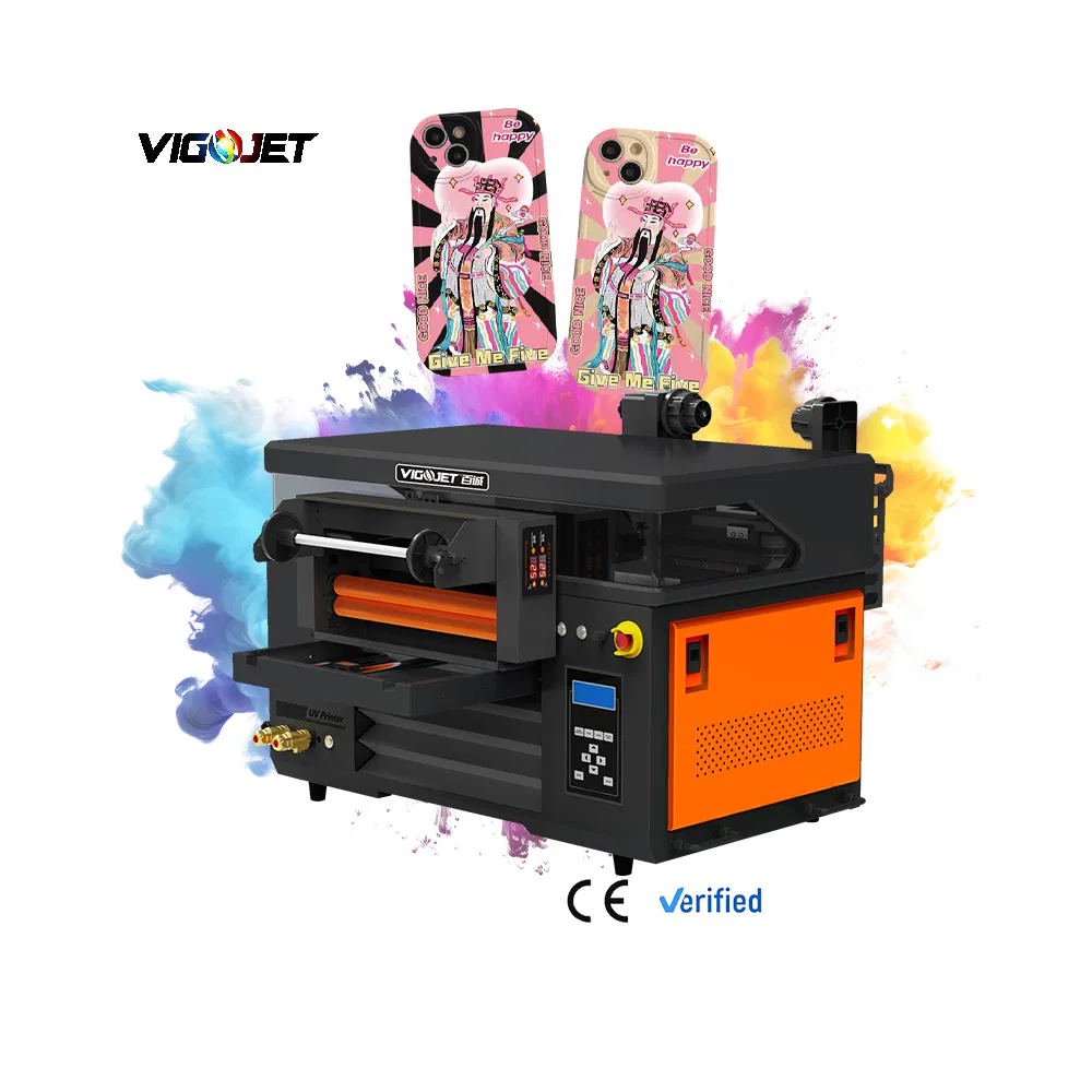 4060 A2 XP600 UV Printer Bottle Mug Phone Case Metal UV Dtf Printing LED Flatbed 2 in 1 Inkjet Hybrid Printer Machine