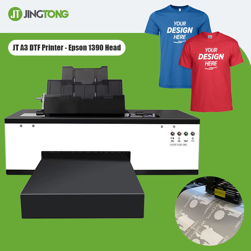 A3 Dtf Transfer Textile Printer R1390 T Shirt Sublimation Printing Machine with Automatic White Ink Agitation and Timed Circulation