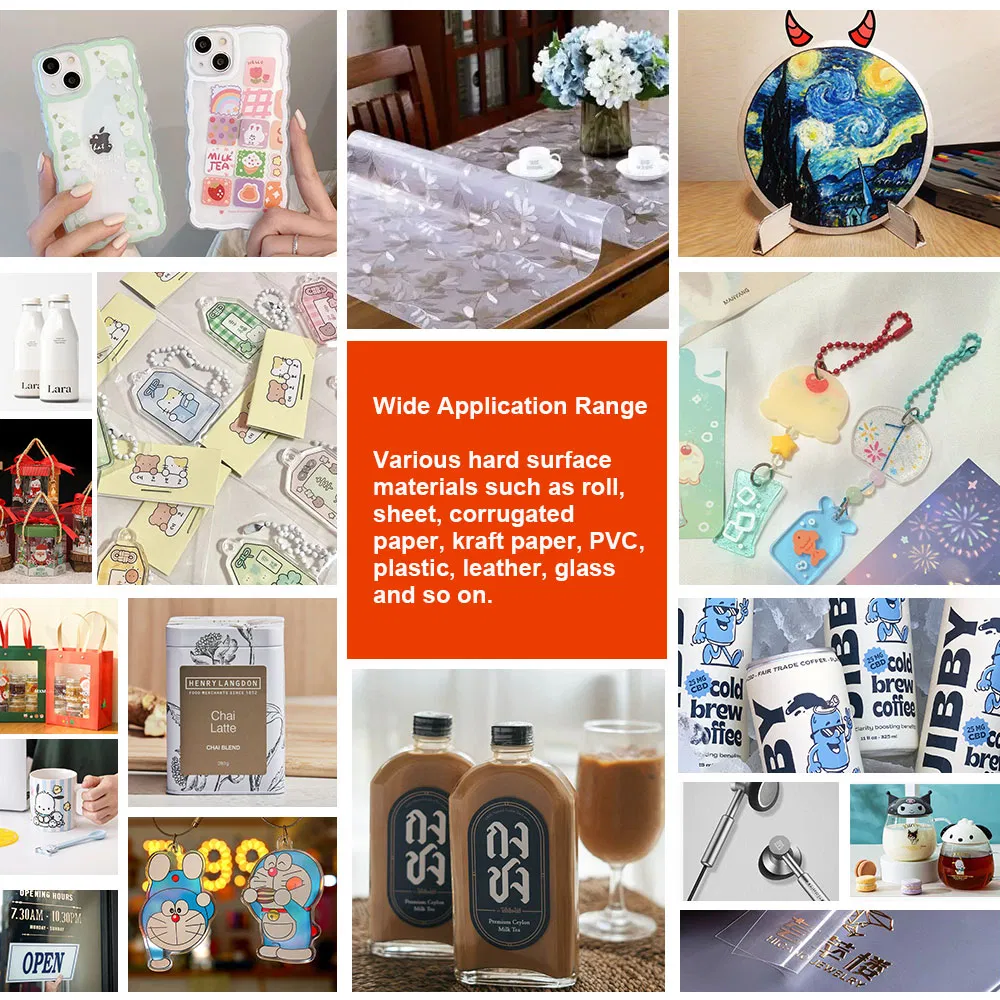 Sunika A3 Size 6 Color LED UV Flatbed Inkjet Printer Mobile Phone Case Phone Cover Printing Machine Sale for Home Use Retail