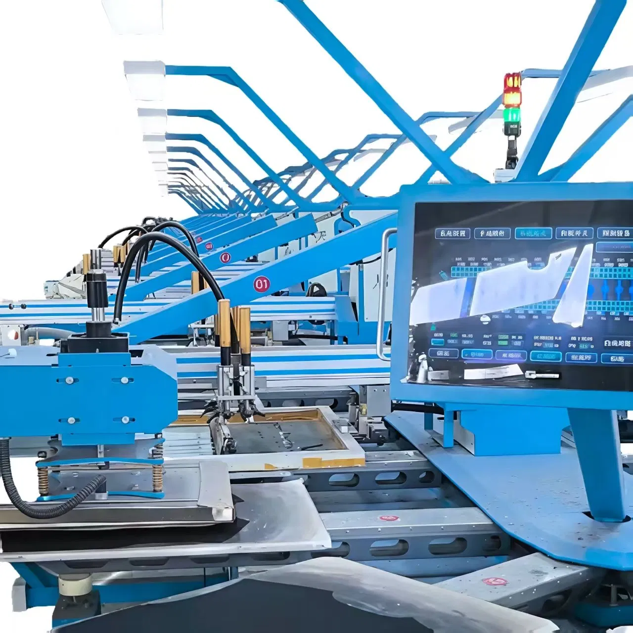 Q Series 35-Color Screen Printing Equipment for Garment Printing