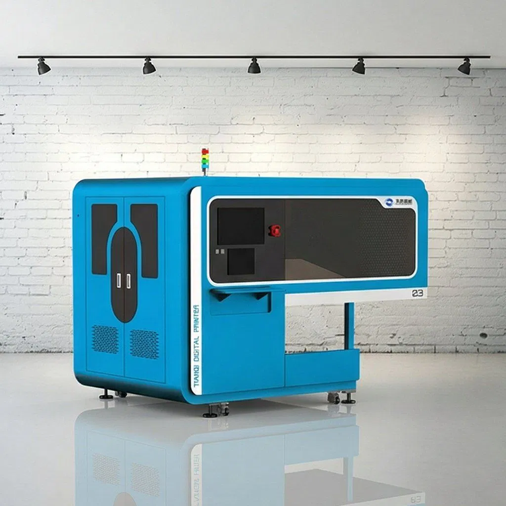 8 Kyocera Printheads-Equipped Elliptical Digital Textile Printing Equipment for Garment Printing