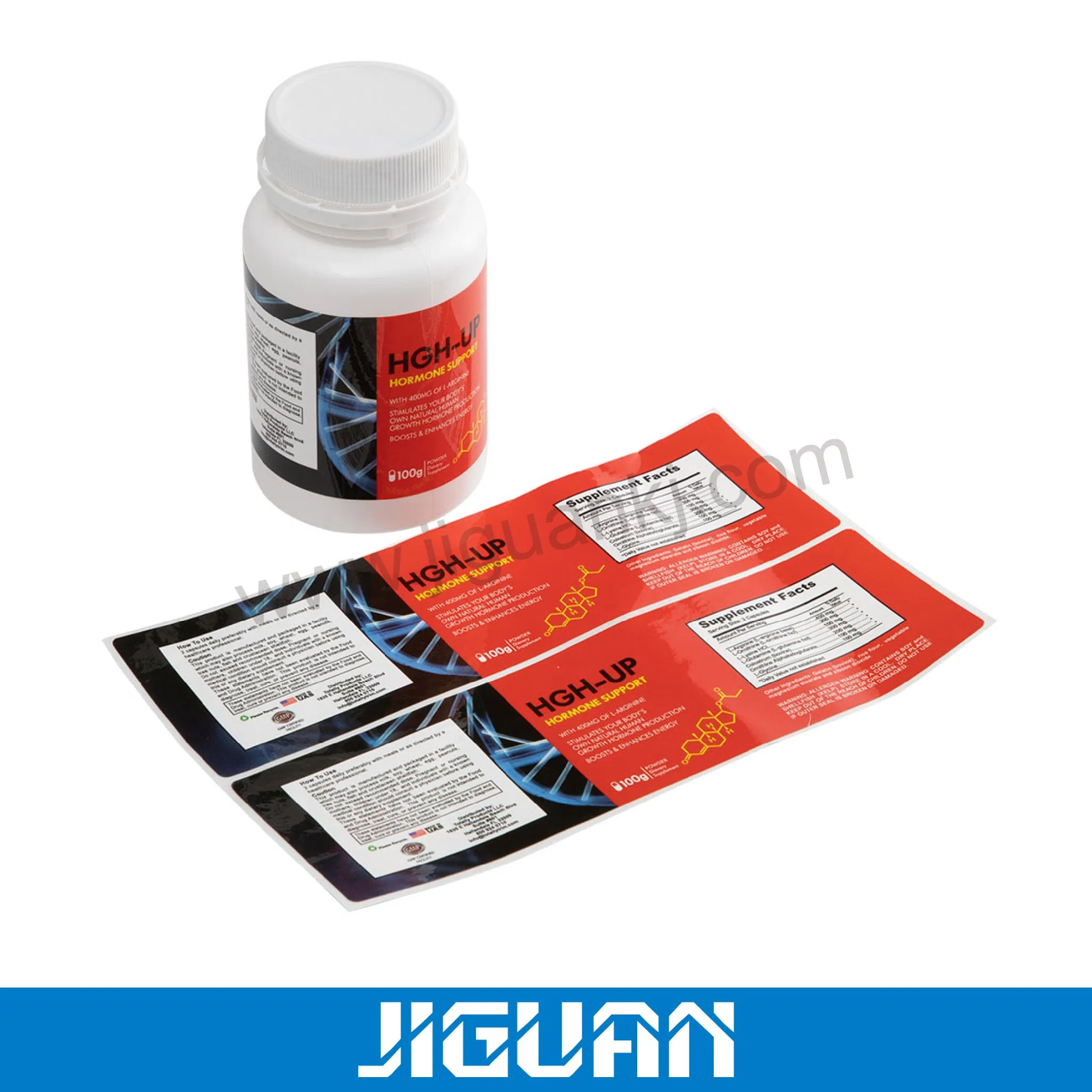 Custom Printing Self Adhesive Pill Bottle Medical Hologram Pet Pharmaceutical Peptide Steroid Oral Tablet 2ml 10ml 15ml 20ml 30ml Vial Sticker Labels