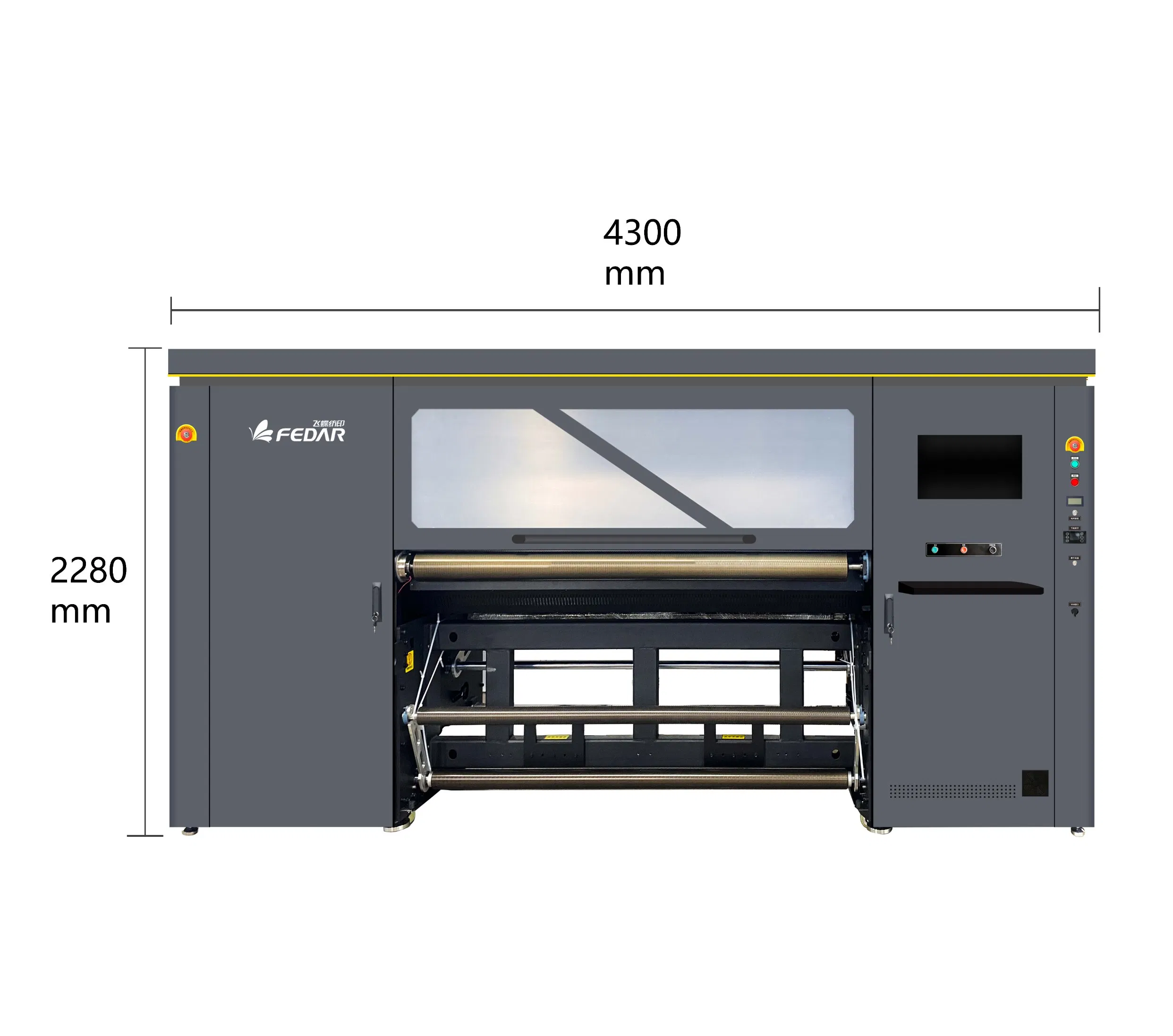 Licai Digital Industrial Inkjet Dye Sublimation Fabric Printing Textile Garment Roll to Roll Printer Machine