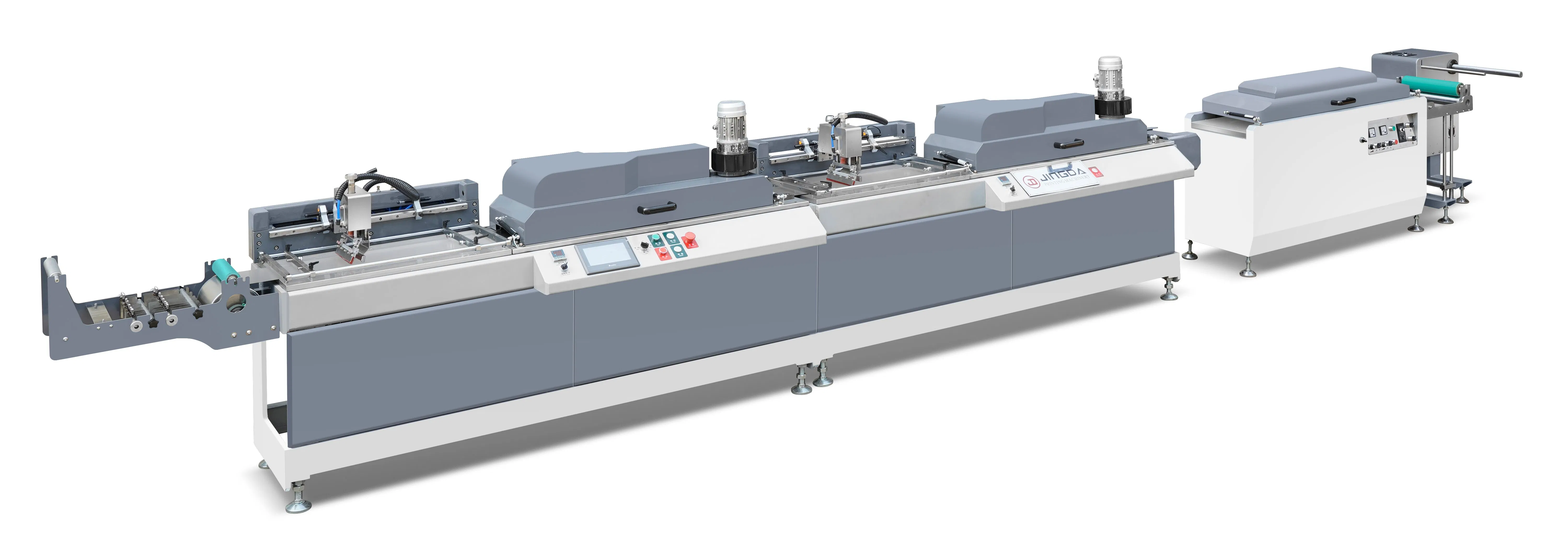 2 Colors Factory Price of Lanyard Elastic Band Fabric Label Screen Printing Machine for Satin Ribbon, Cotton Tape, PVC, Garment Wash Care Labels Jdz-2002