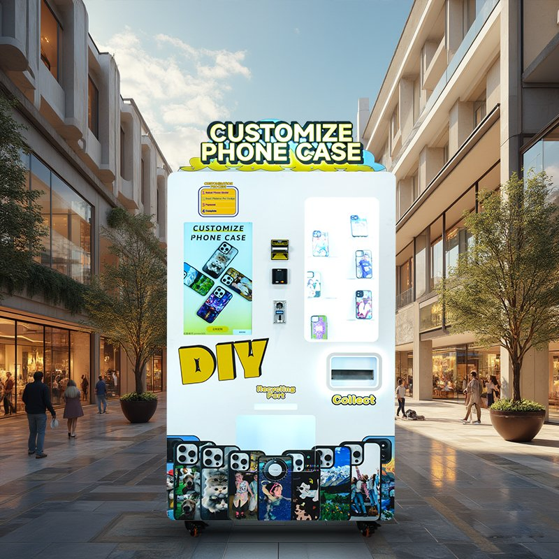 Customizable on-Demand Case Printing Vending Machine for Retail