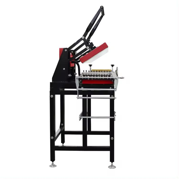 China Factory Price Safe Commercial Manual up and Down Heating Webbing Machine/ 25*100 Hot Stamping Machine Ribbon Heat Transfer Equipment