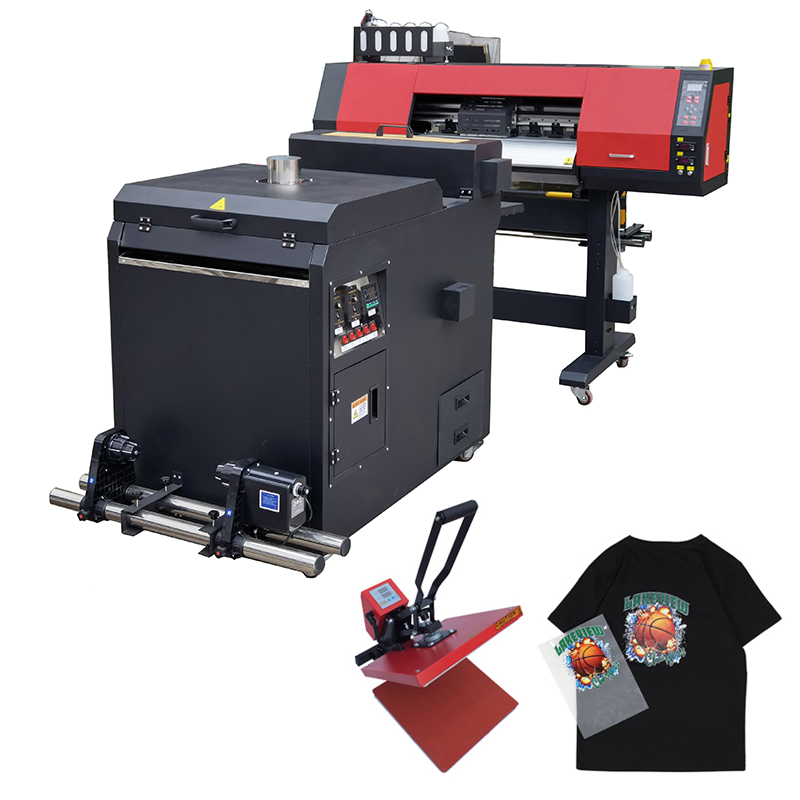 XP600 I3200 Dtf Heat Transfer Printer Printable 60cm Roll Pet Film Dtf Printing Machine for White Ink Printer and Powder Shaker