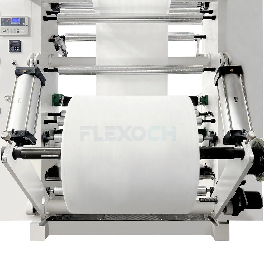 4 Color Non Woven Flexographic Printing Equipment for Fabric Roll Production