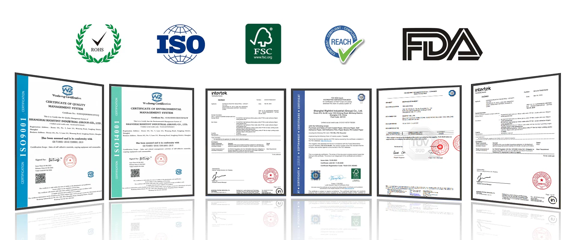 Certifications Display