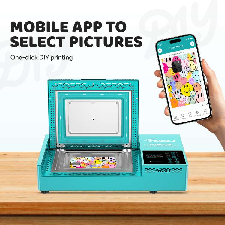 Tuoli Blank 3D Sublimation Mobile Cover Photo Printing on Demand Plain Phone Case Heat Press Printing Machine Best Price