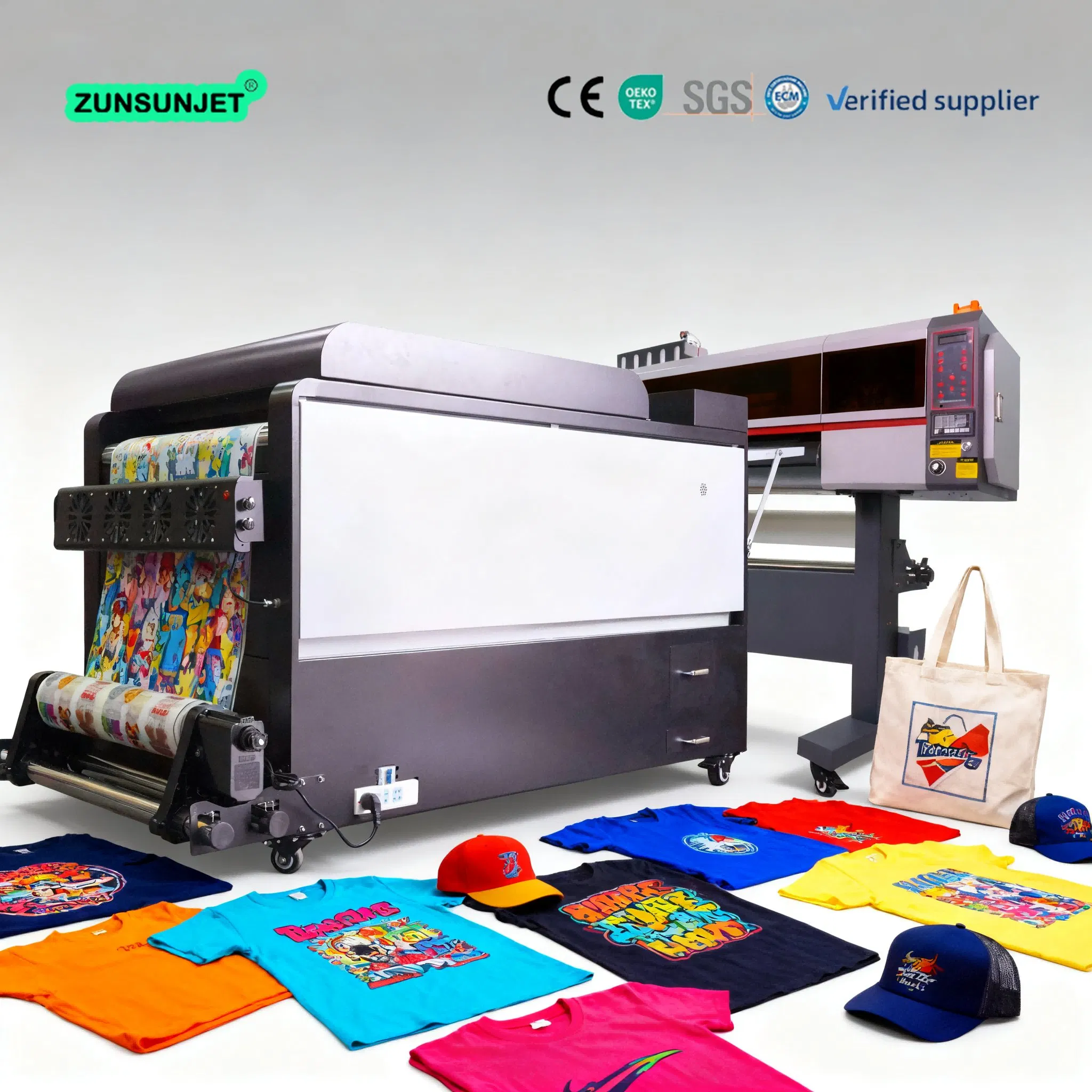 Machine D'impression D'imprimante Dtf Impresora 60cm 4 Cabezales Dtf Fabric Printing Machine for Small Business