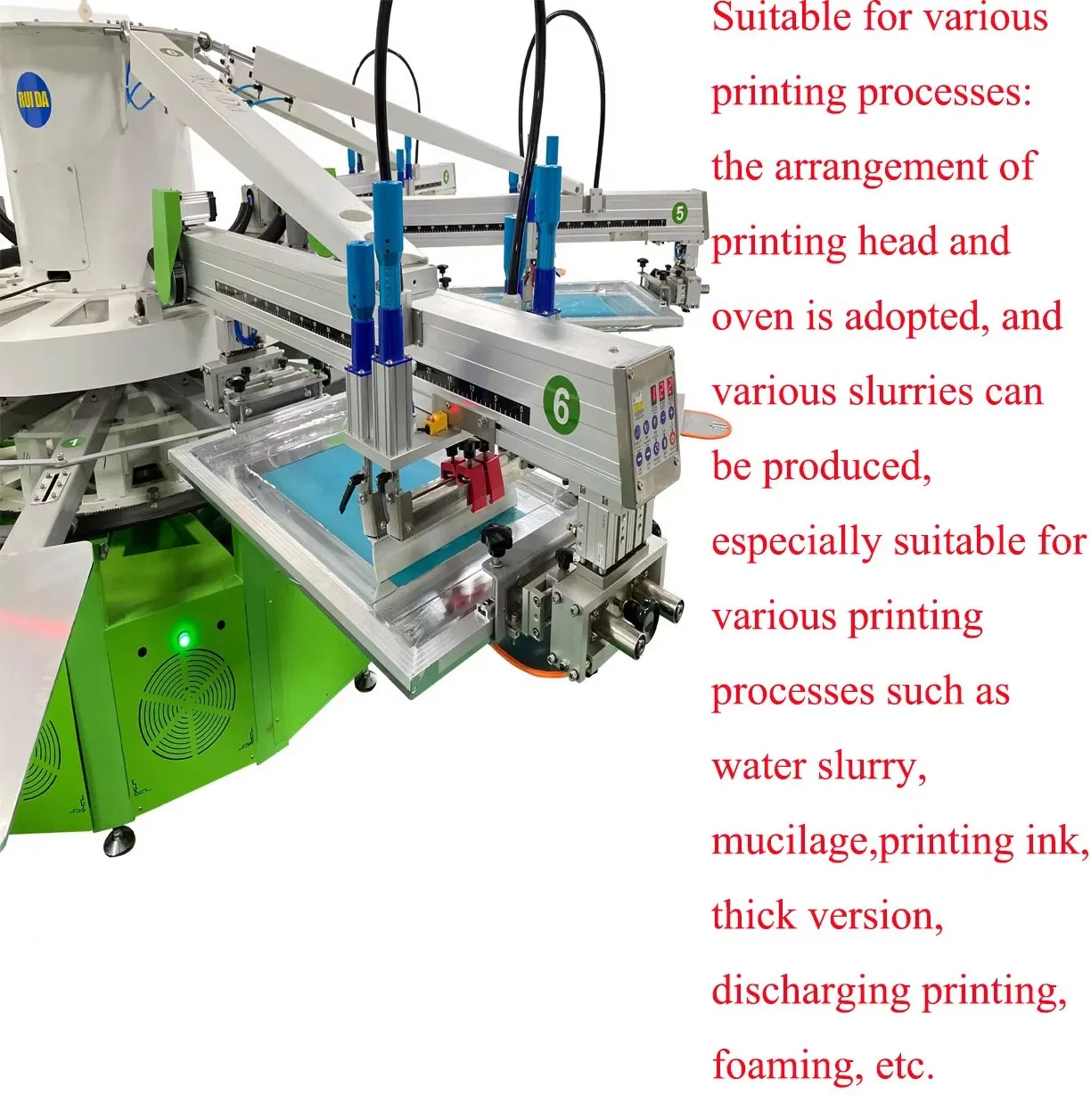 CE Certified 8 Color Automatic Rotary 12 Station Screen Printing Machinery Silk Screen Printer Multi-Color Printing Machine for Garment