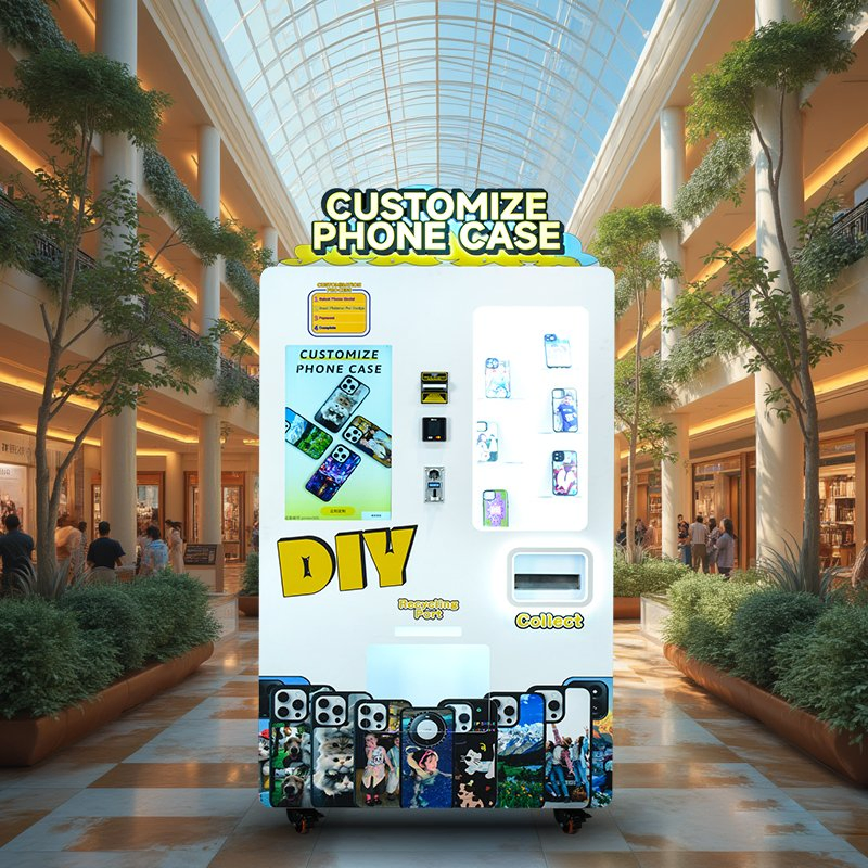 Customizable on-Demand Case Printing Vending Machine for Retail