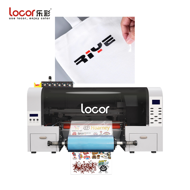 Locor Hybrid UV Dtf Printer Roll Laminating 2 in 1 UV Printing A3 UV Dtf Sticker Printer