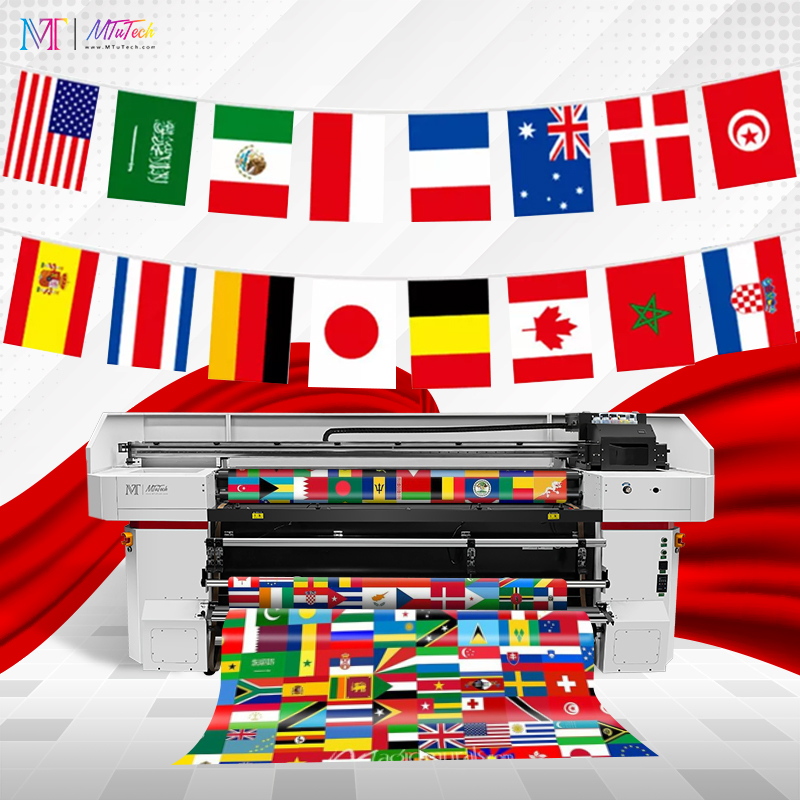 Mt Mtutech Industrial High Resolution Digital Fabric/Cotton/Silk Sublimation Textile Printing Machine