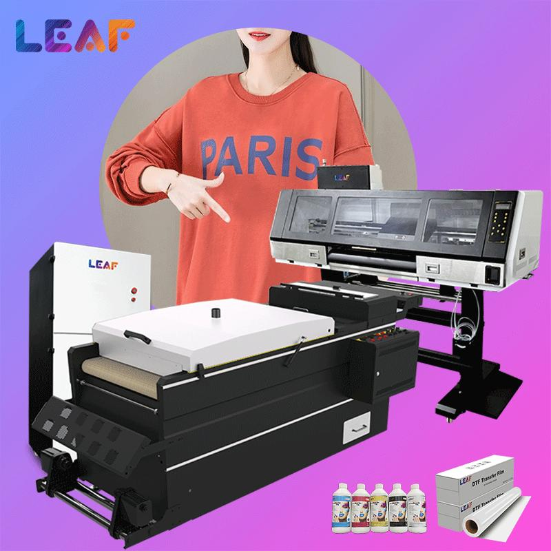LEAF Large Format DTF Printer 4 head i3200 60cm DTF Powder Machine for Custom Apparel Printing