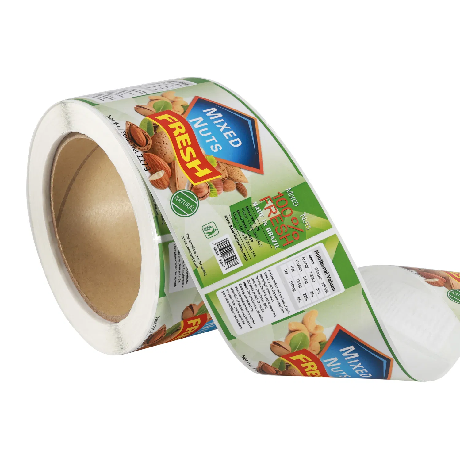 Custom Colorful Fruit Juice Bottle Labels for Packaging