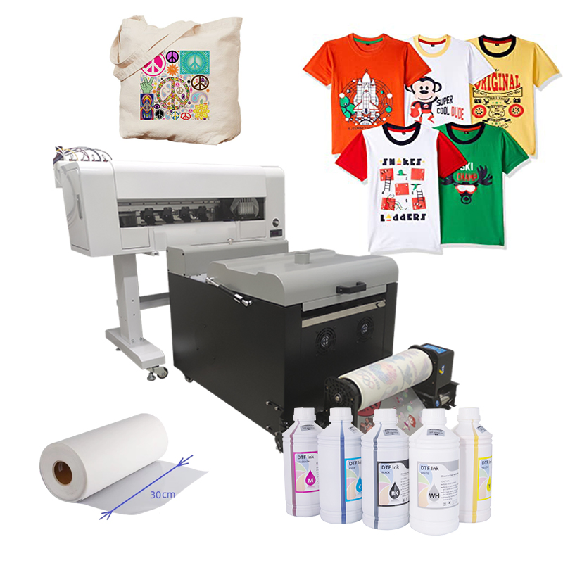 Digital 12inch A3 Dtf White Color Printer Roll to Roll Heat Transfer Pet Film Printing Machine for Cloth Fabric