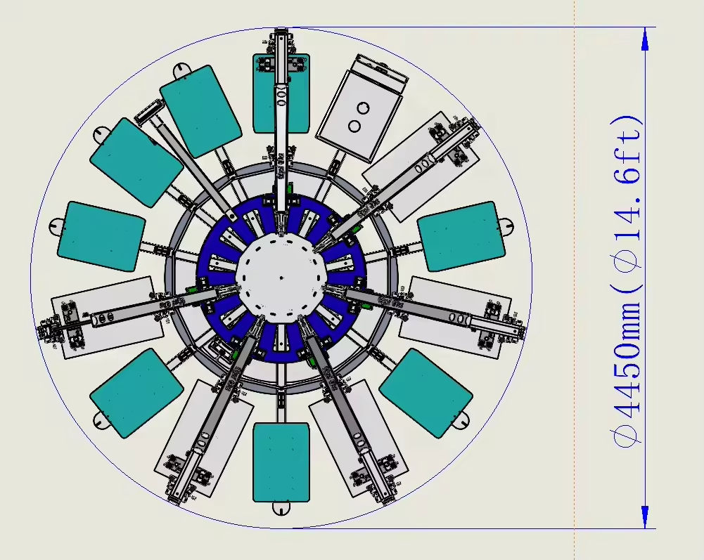 Nm6014 6 Color 14 Station Screen Printing Equipment with Flash Dryer for Fabric