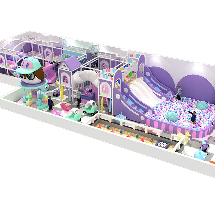 Hot Selling Product Kids Climbing Wall Indoor Playground Soft Play Equipment Amusement Park Rides with Slide Go Karts