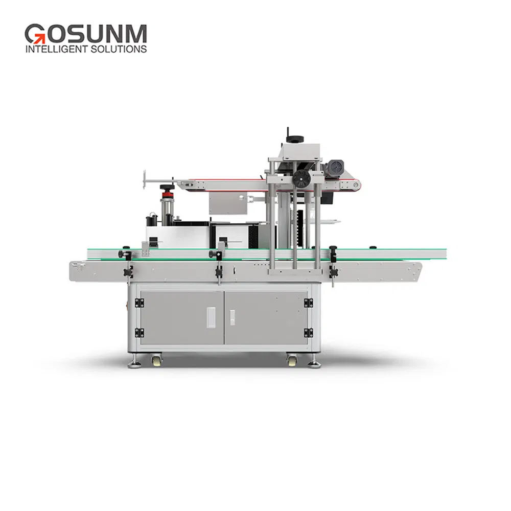 Gosunm Tamper Evident Label Applicator Label Pasting Machine Carton Corner Labeling Machine Label Printing Machine for Small Business