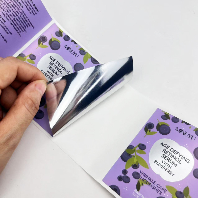 Custom Die-Cut Cosmetic Sticker Labels Matte Finish Self-Adhesive Waterproof for Lipstick Tubes and Facial Cream Jars Bulk Supply