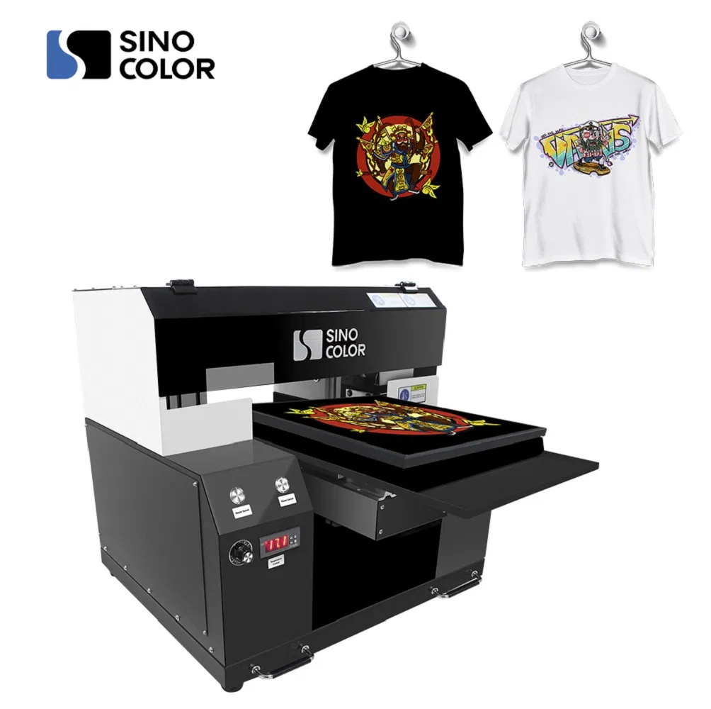 30*40 A3 Size Two Heads Chinese Factory Direct Sale Digital Garment Printer T Shirt Custom Printing Machine with White Ink Circulation