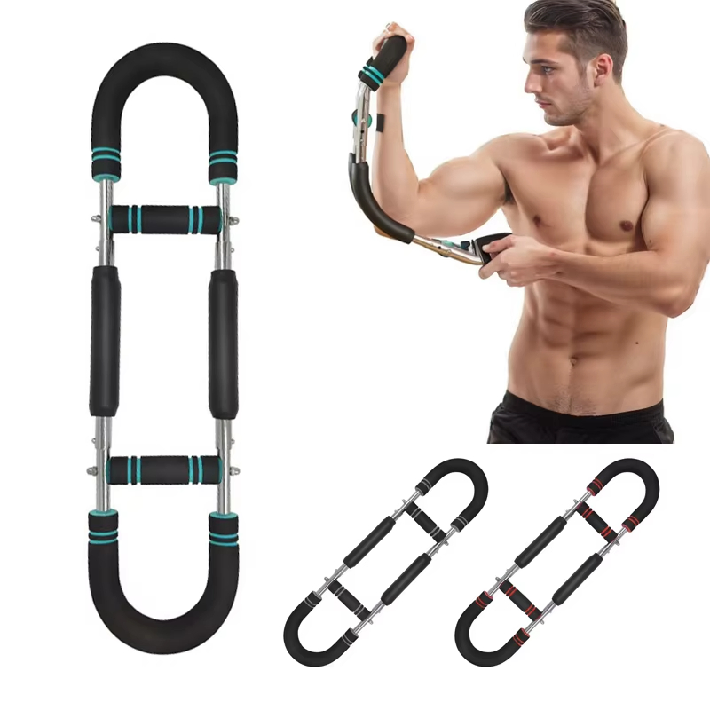 Multifunctional Home Fitness Equipment U-Shaped Bar Arm Strength Device for Pectoral Muscle Training Wrist Chest Expander