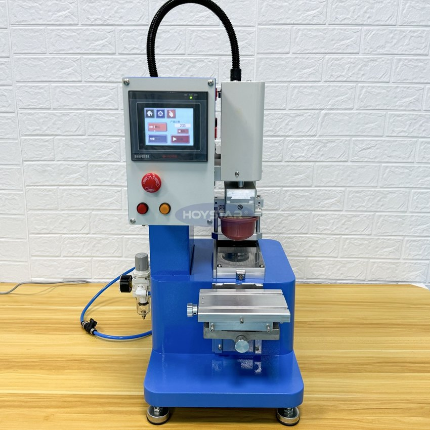 Single Color Tampo Printer Garment Labels Pad Printing Tee Shirt Service Machine Golf Tee Printer Automatic Maquinas De Tampografica De Sapatos Desktop Ink Cup