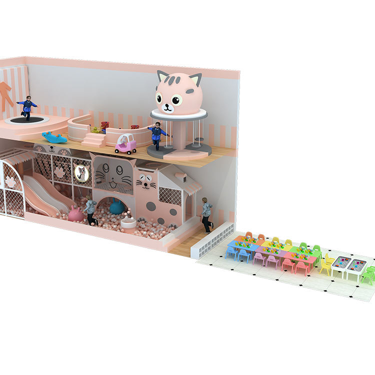 Hot Selling Product Kids Climbing Wall Indoor Playground Soft Play Equipment Amusement Park Rides with Slide Go Karts