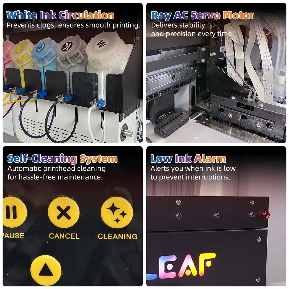 LEAF Factory Digital DTF Printer T-shirt Printing Machine for Custom Apparel Printing, Print on Shirts and Any Fabric