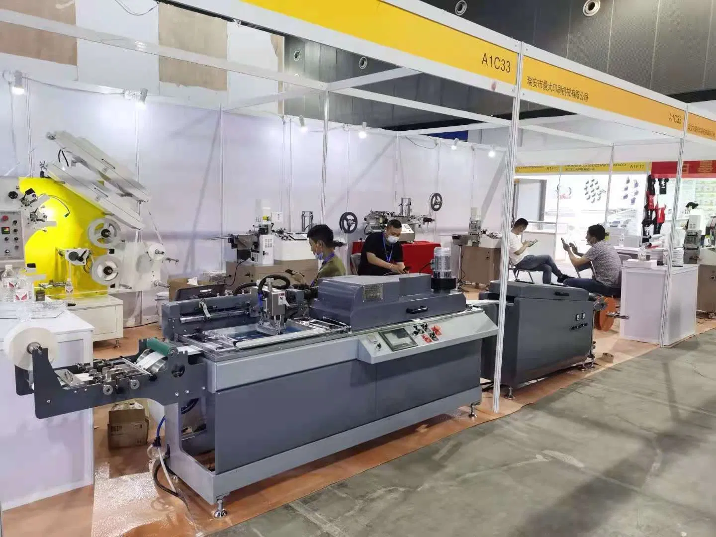 2 Colors Factory Price of Lanyard Elastic Band Fabric Label Screen Printing Machine for Satin Ribbon, Cotton Tape, PVC, Garment Wash Care Labels Jdz-2002