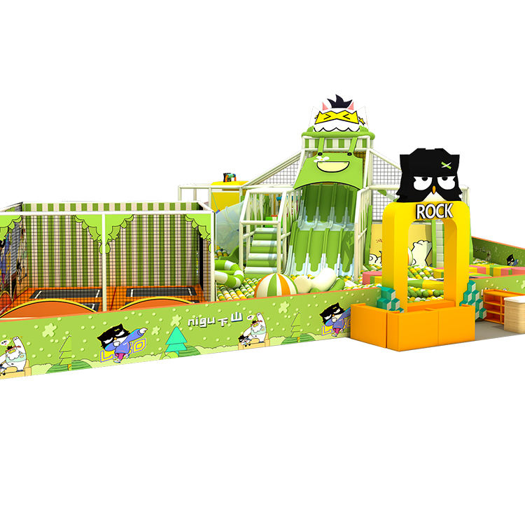 Hot Selling Product Kids Climbing Wall Indoor Playground Soft Play Equipment Amusement Park Rides with Slide Go Karts