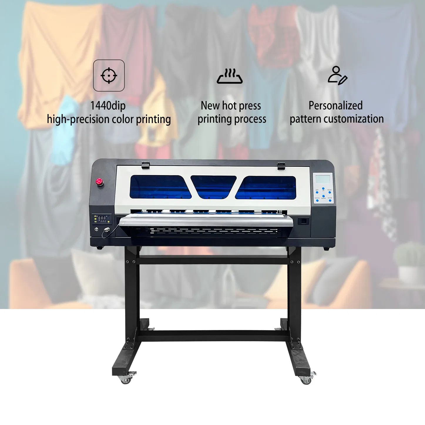 Erasmart Factory Wholesale Price Fabric Textile Garment Roll 60cm XP600 Dtf Printer Pet Film Heat Transfer Press Inkjet Tshirt T-Shirt T Shirt Printing Machine