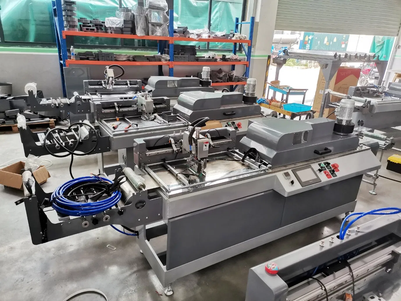 Jdz-2001 Jingda Fully Automatic Roll to Roll Single Color Satin Ribbon Screen Printing Machine for Cotton Twill Tape, Garment Care Labels, Elastic Band, Lanyard