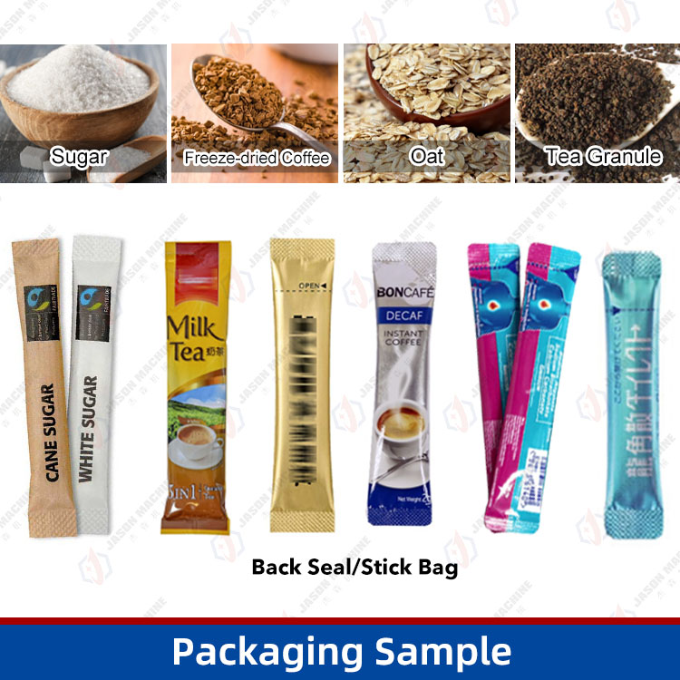 Automatic Multi-lane Vertical Instant Freeze Dried 3 in 1 Coffee Stick Sachet Packing Cartoning Machine Line