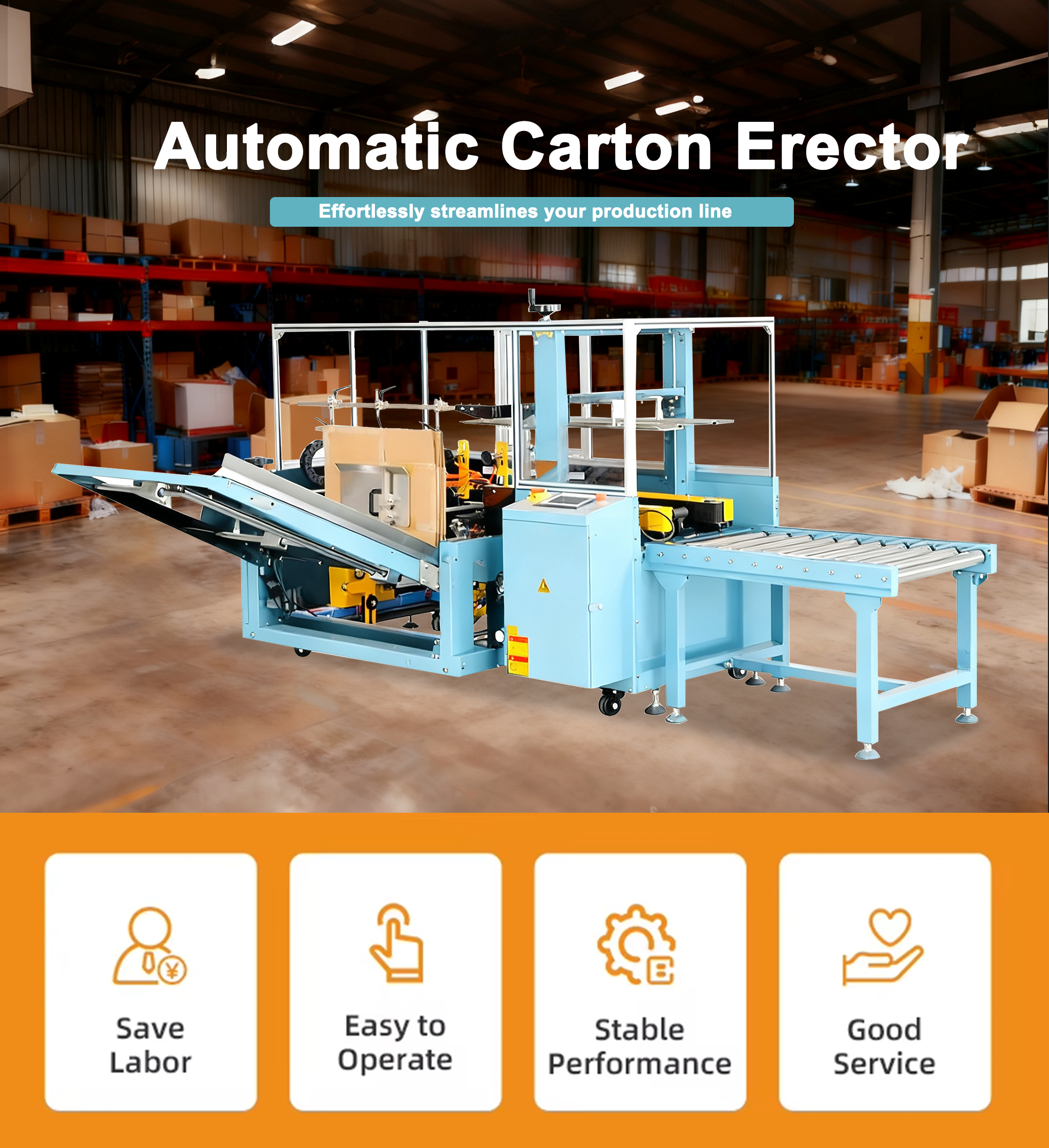 Carton Erector Front View