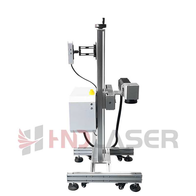 High Speed CNC Flying 3D Laser Coding Marking Engraving Coding Numbering Machine for Metal Portable 30W/50W/60W/100W Galvo Label Logo Engraver Marker Price