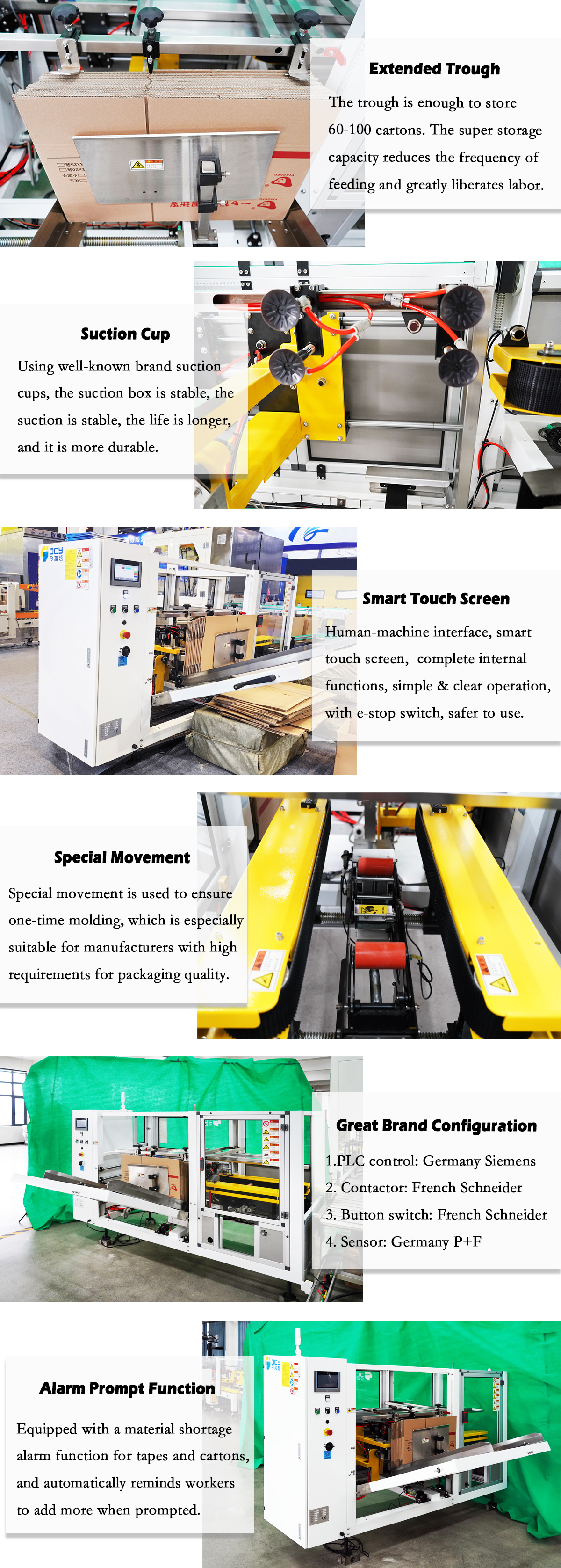 Automatic Carton Unpacking Machine Operation