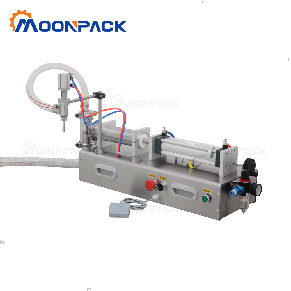 Moonpack G1WYD100-1000ml Liquid Filling Machine Perfume Water Honey Semi-automatic Piston Filling Machines For Bottles Cans