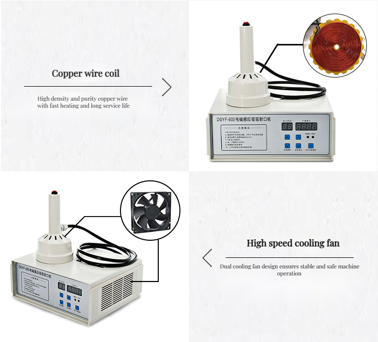 Induction Aluminium Foil Sealing Machine Details 4