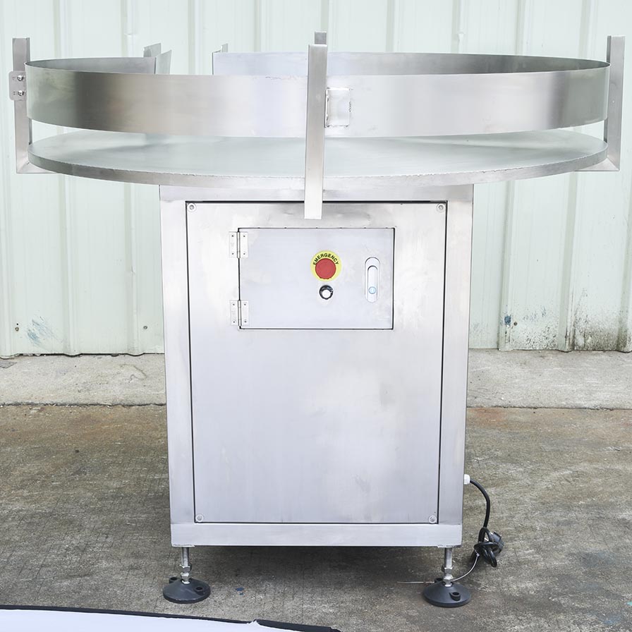 Automatic Round Rotary Turntable Bottle Feeder Machine / Unscrambling Collecting Turning Table