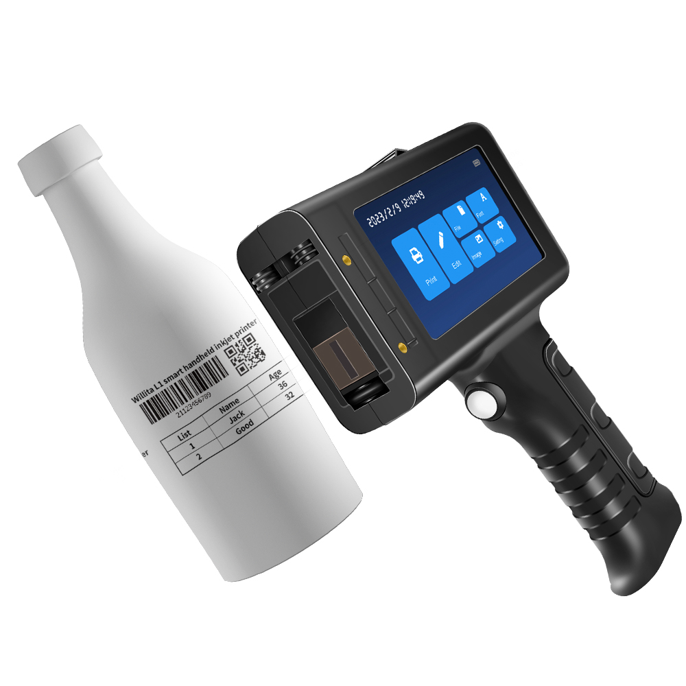 Willita 12.7mm Mini Batch Plastic Hand Held Portable Logo Coding Printer Handheld TIJ Inkjet Jet Machine Date Inkjet Printers