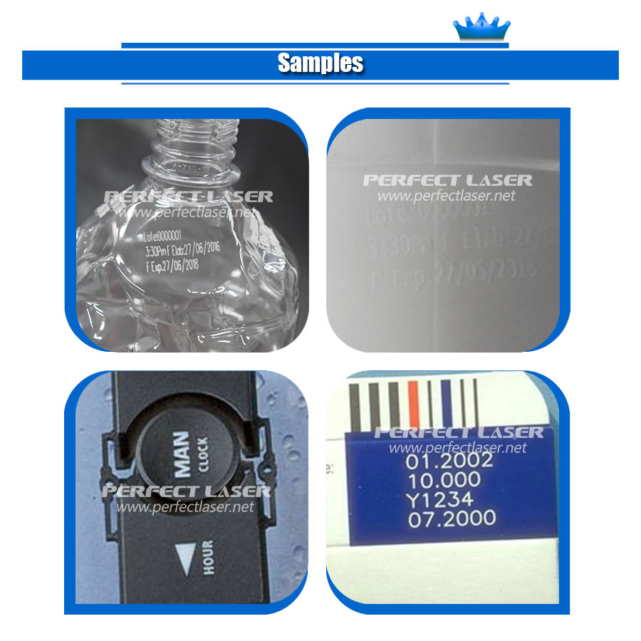 CO2 Automatic Textile Laser Marking Machine for Plastic Bottle