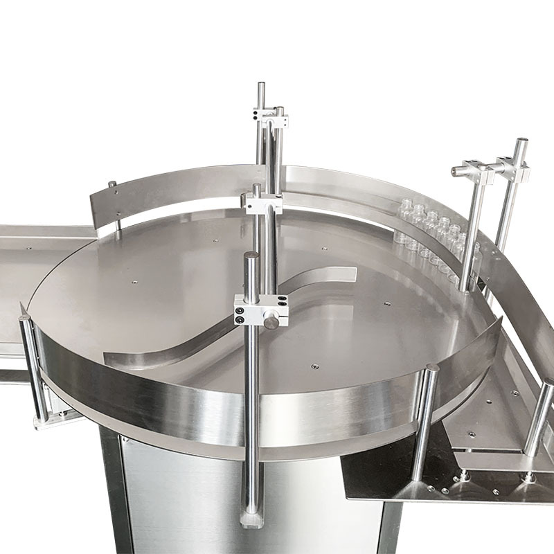 Custom Automatic Round Rotary Plastic Glass Bottle Unscrambler Glass Bottle Sorting Turntable Feeding Table for Filling Machine