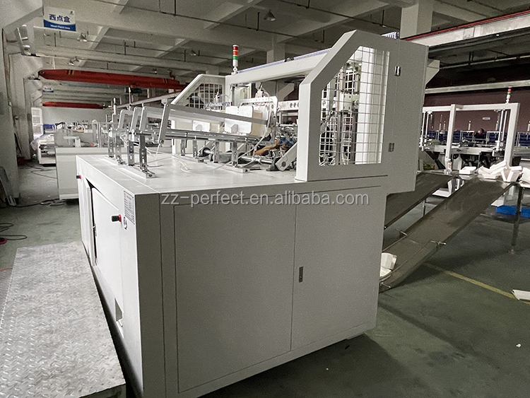Efficient Auto Food Box Paper Tray Forming Erecting Machines Cake Cartoon Box Making Machine for Triangle Pizza Box