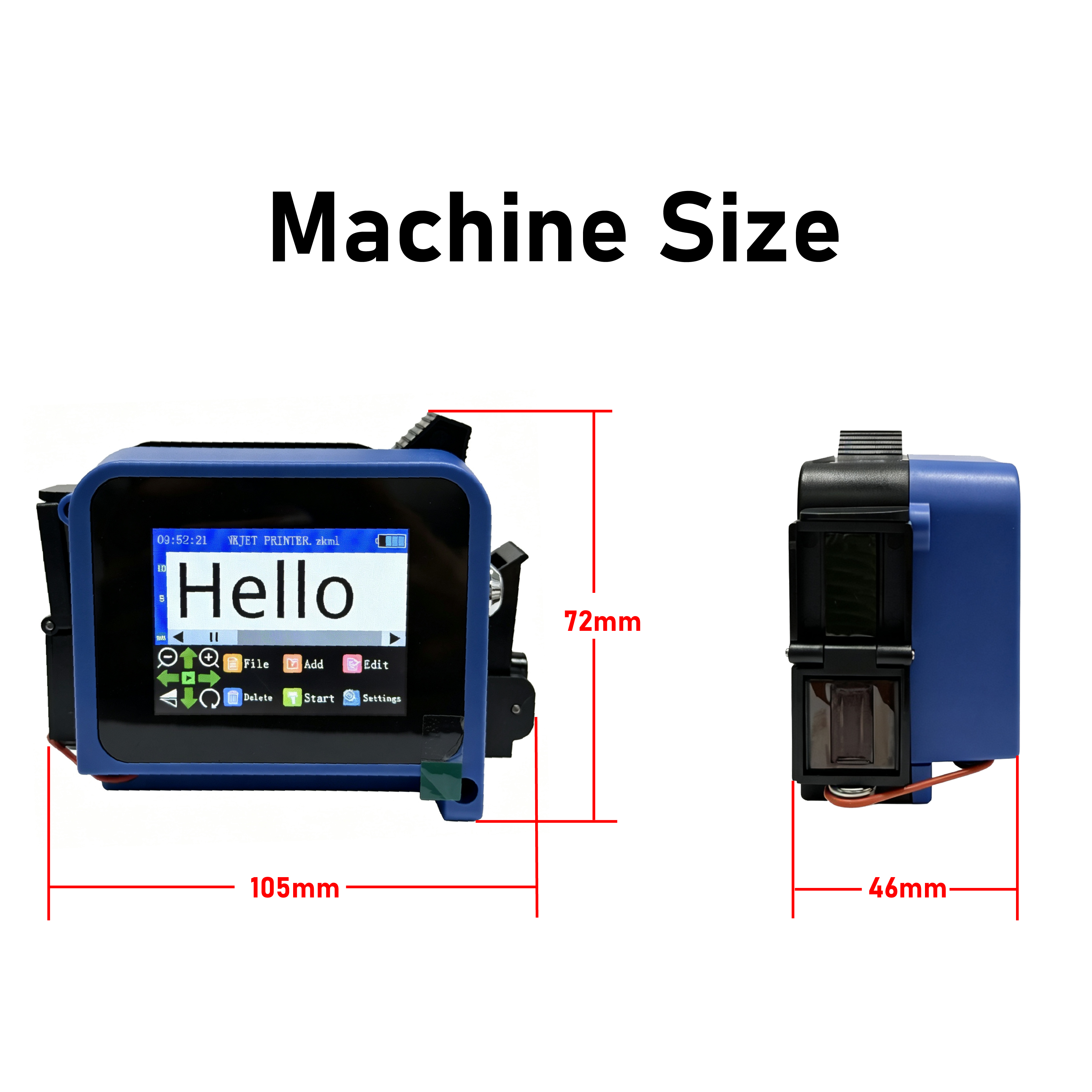 Wholesale 12.7mm/25.4mm TIJ Portable Mini Inkjet Printer Handheld Batch Coding Machine for Bottle Can Printing